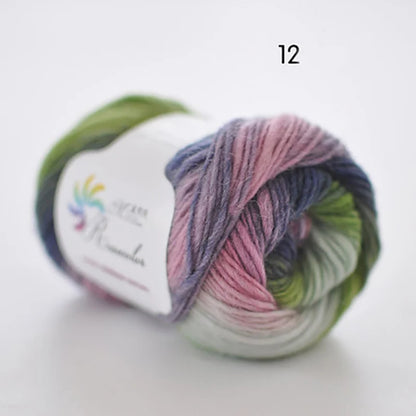 50g ball Worsted Rainbow Yarn