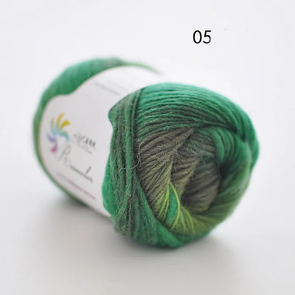 50g ball Worsted Rainbow Yarn